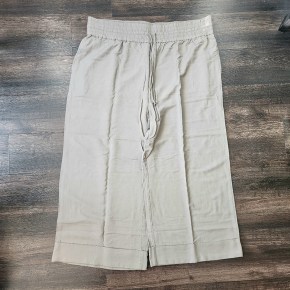 Open Edit Wide Leg Drawstring Pants - Picture 2 of 5